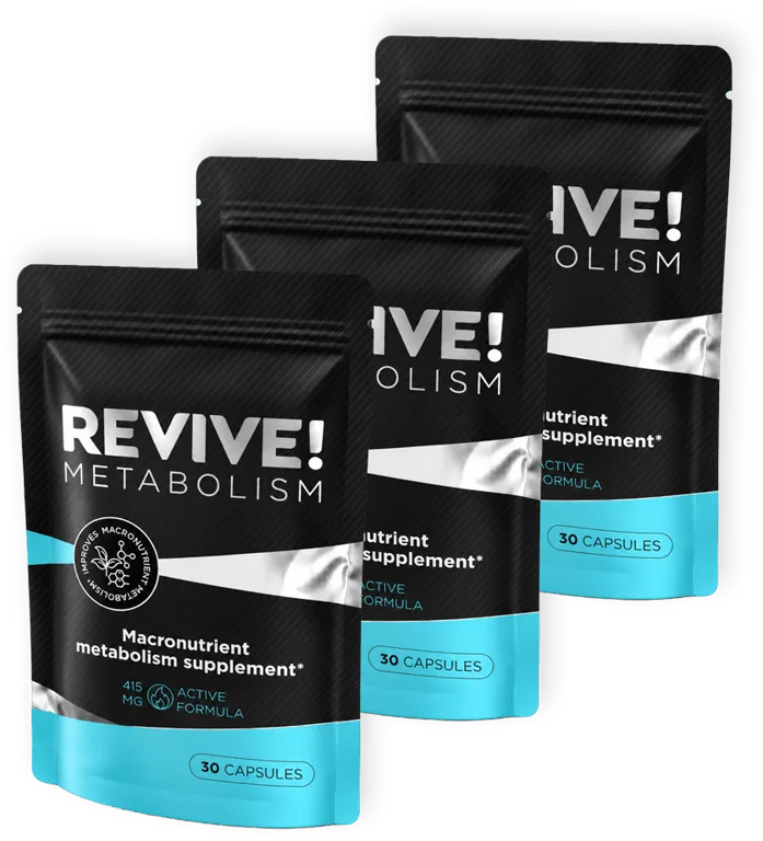 Three pouches of Revive! Metabolism